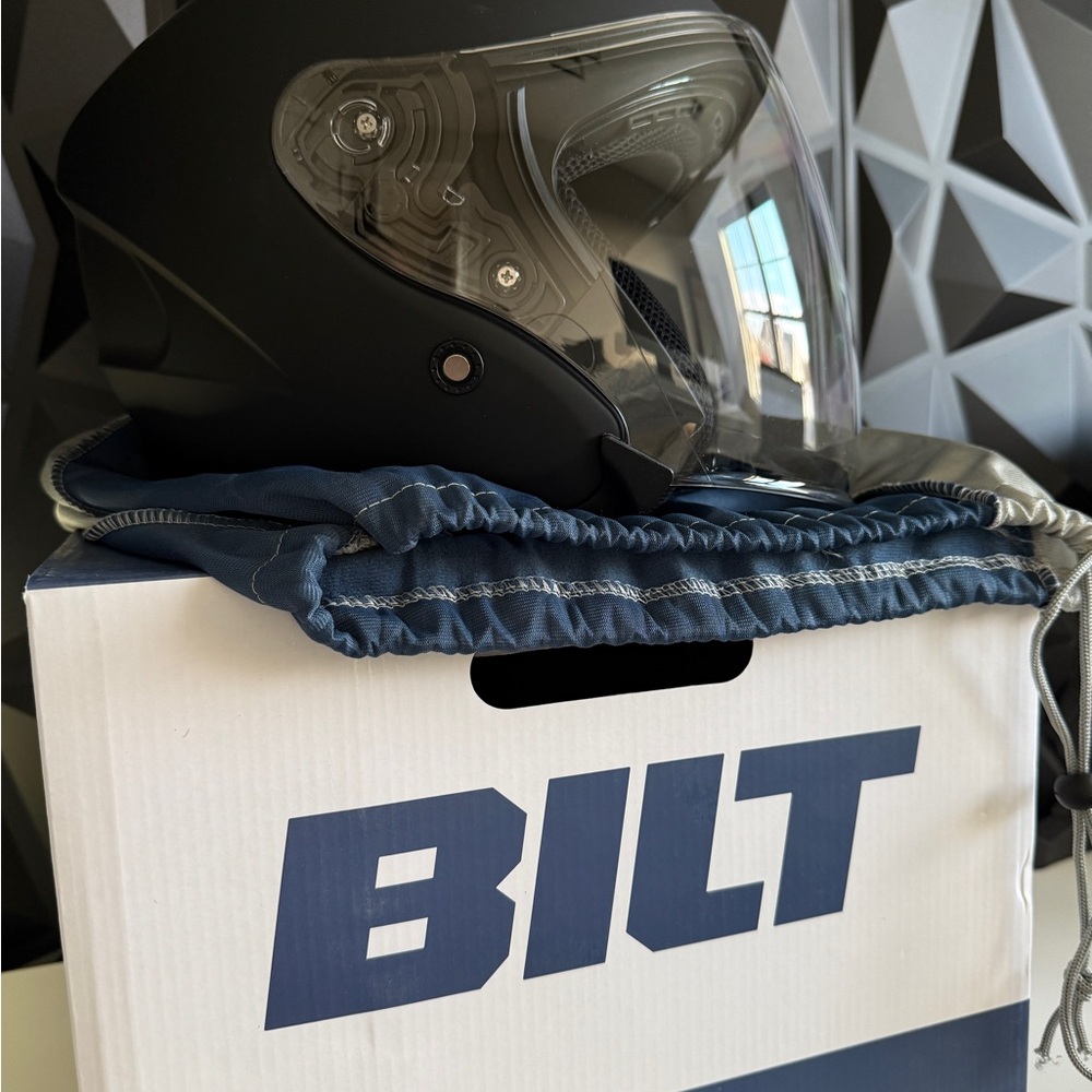 BILT Black Motorcycle Helmet
